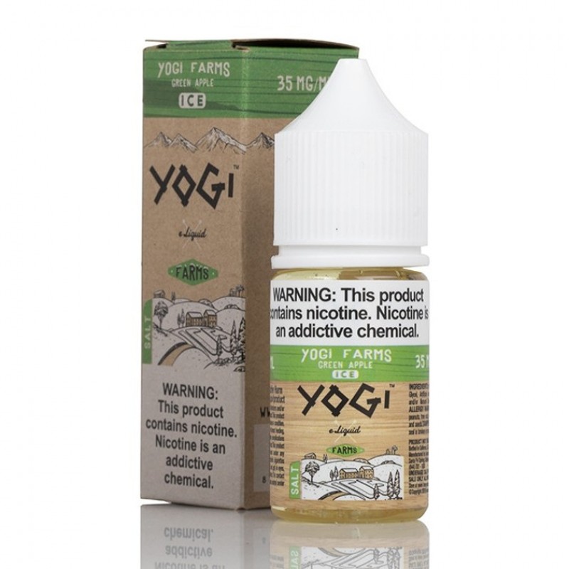 Green Apple Ice By Yogi Farms Salt E-Liquid