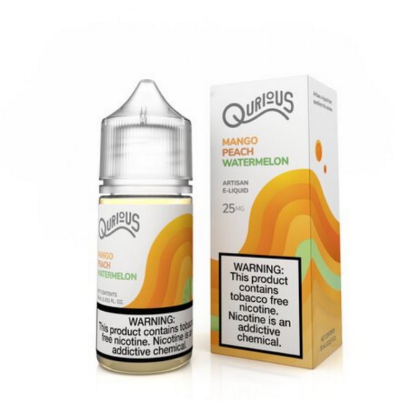 Mango Peach Watermelon by Qurious Tobacco-Free Nicotine Salt Series E-Liquid
