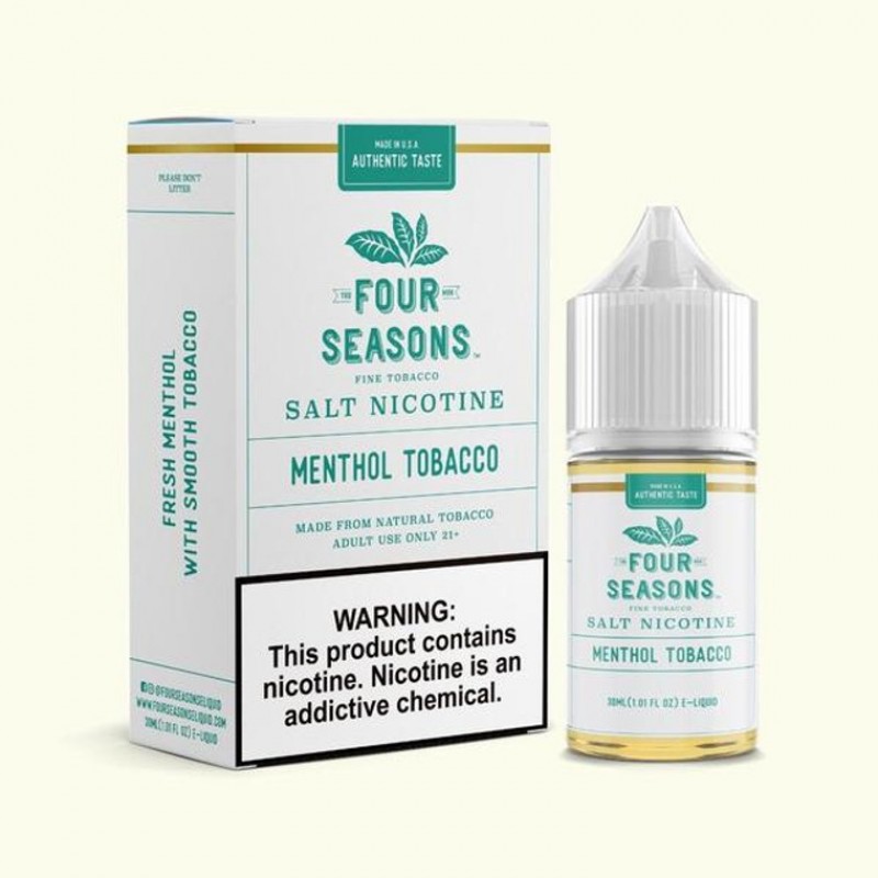 Menthol Tobacco by Four Seasons Salts Series | 30mL