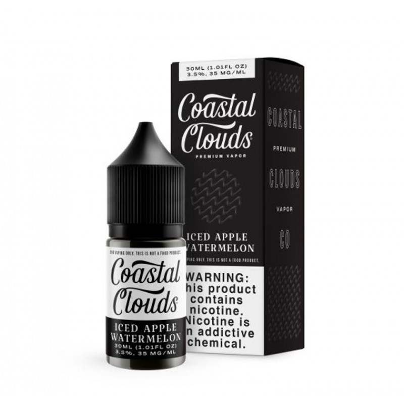 Iced Apple Watermelon by Coastal Clouds Salt TFN E- Liquid