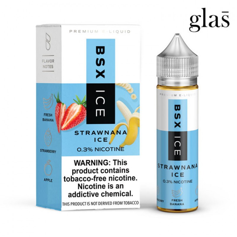 Strawnana Ice by GLAS BSX Tobacco-Free Nicotine Series E-Liquid
