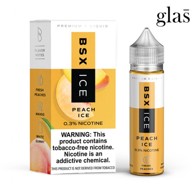 Peach Ice by GLAS BSX Tobacco-Free Nicotine Series E-Liquid
