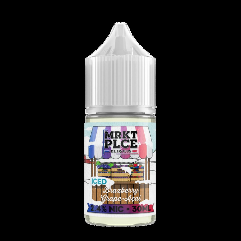 Iced Brazberry Grape Acai By MRKT PLCE Salt Series E-Liquid