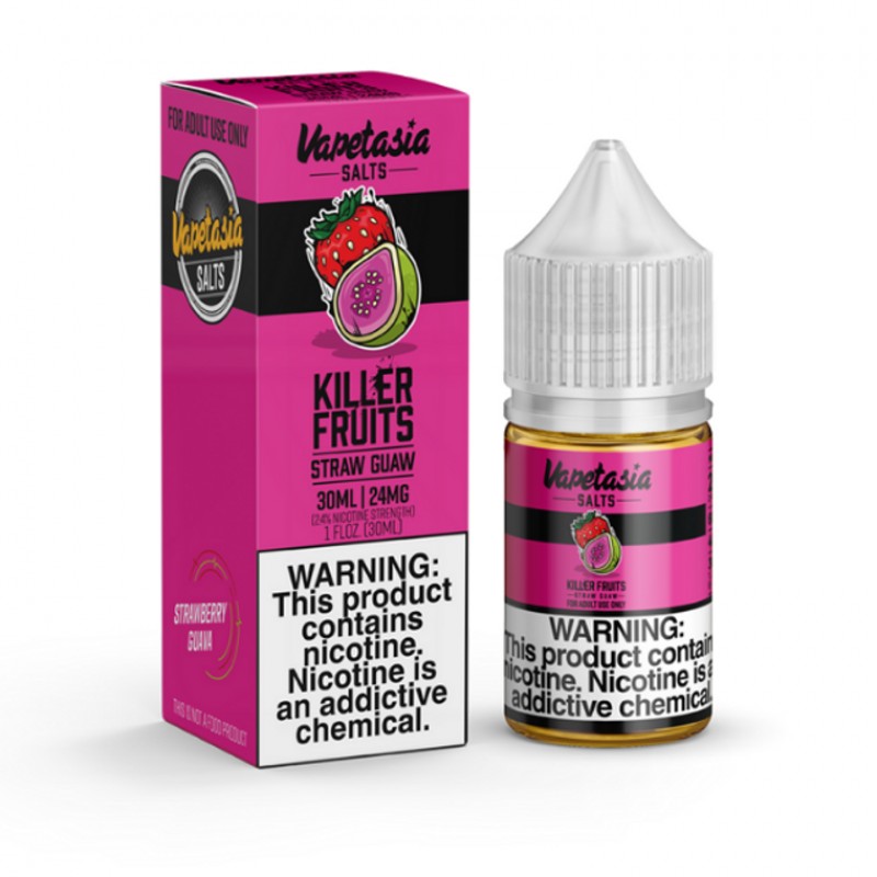 Killer Fruits Straw Guaw by Vapetasia Tobacco-Free Nicotine Salts Series E-Liquid