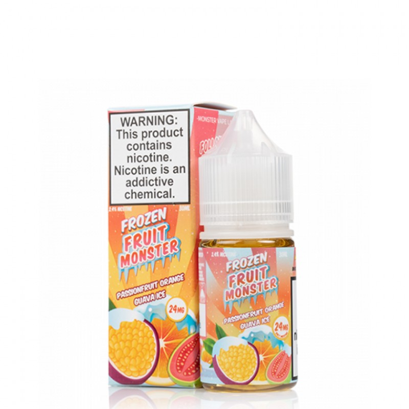 Passionfruit Orange Guava Ice By Frozen Fruit Monster Salts E-Liquid