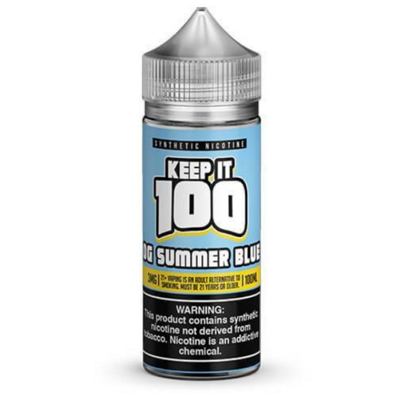 Summer Blue by Keep It 100 Tobacco-Free Nicotine Series E-Liquid