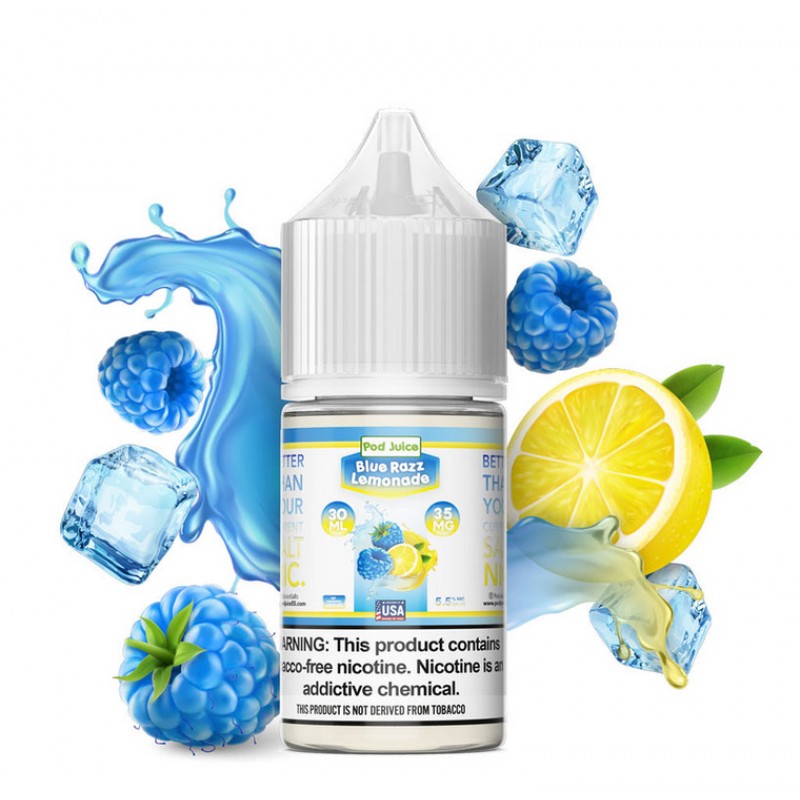 Blue Razz Lemonade Freeze by Pod Juice Salt