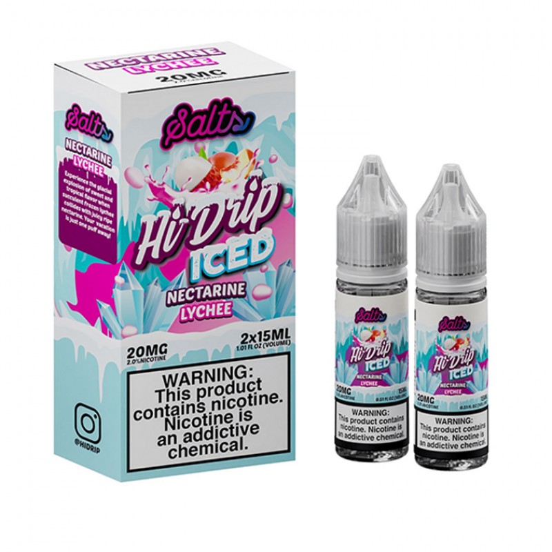 Nectarine Lychee ICED Salt By Hi-Drip E-Liquid