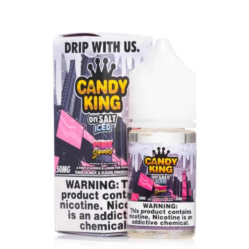 Pink Squares By Candy King On Salt ICED E-Liquid