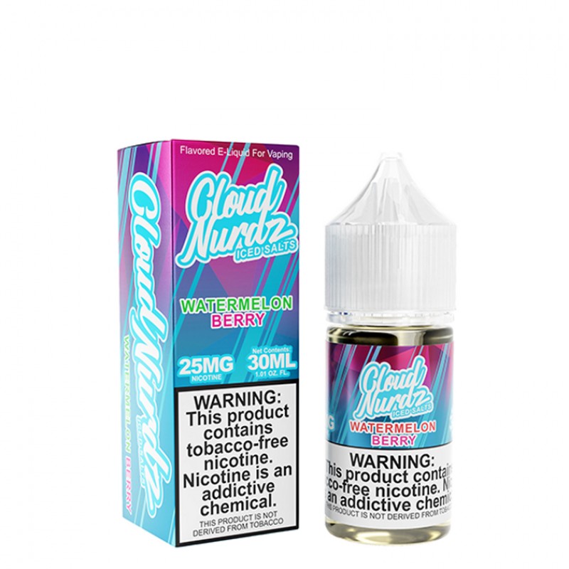 Iced Watermelon Berry by Cloud Nurdz TFN Salts E-Liquid