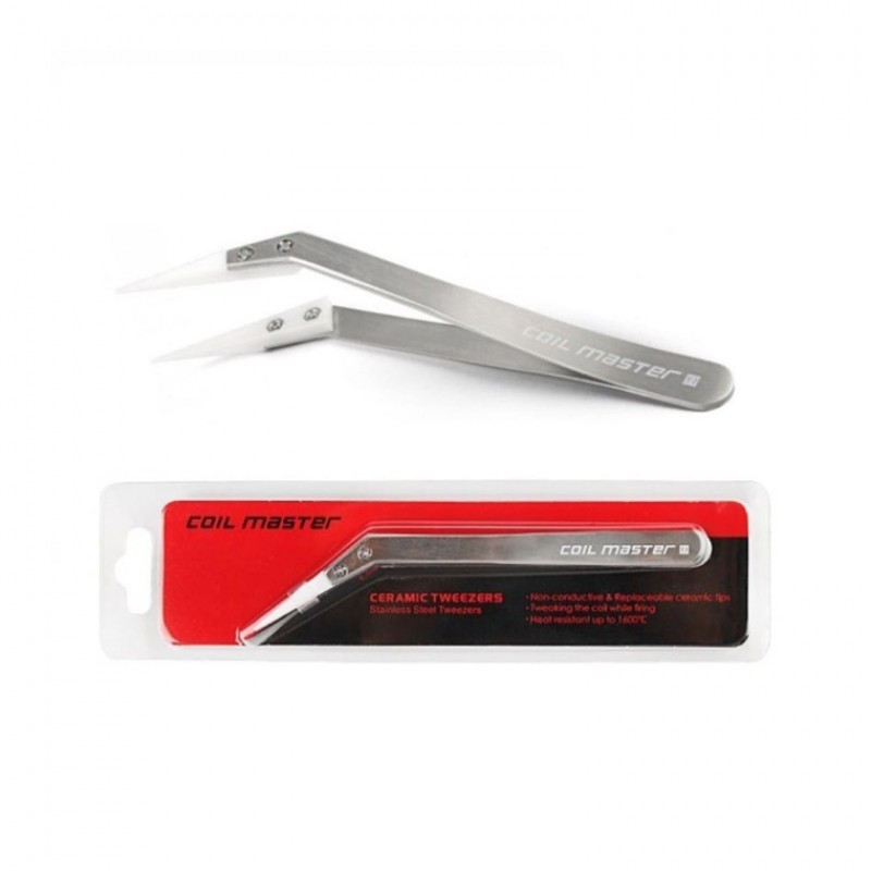 Coil Master Vape Ceramic Tweezer (Bent)