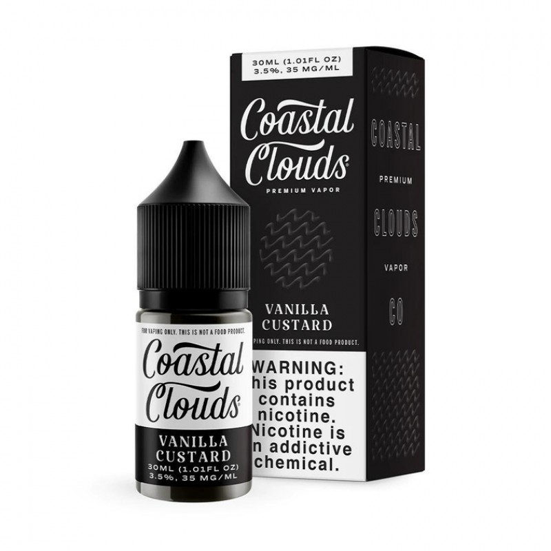Vanilla Custard by Coastal Clouds Salt TFN E- Liquid