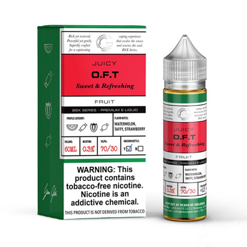 OFT by GLAS BSX Series Tobacco-Free Nicotine E-Liquid