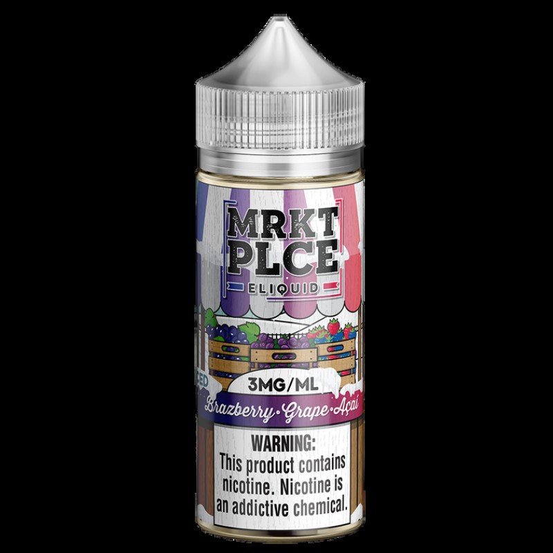 Iced Brazberry Grape Acai By MRKT PLCE Series E-Liquid