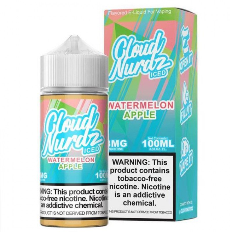 Watermelon Apple Iced by Cloud Nurdz Ice TFN  E-Liquid