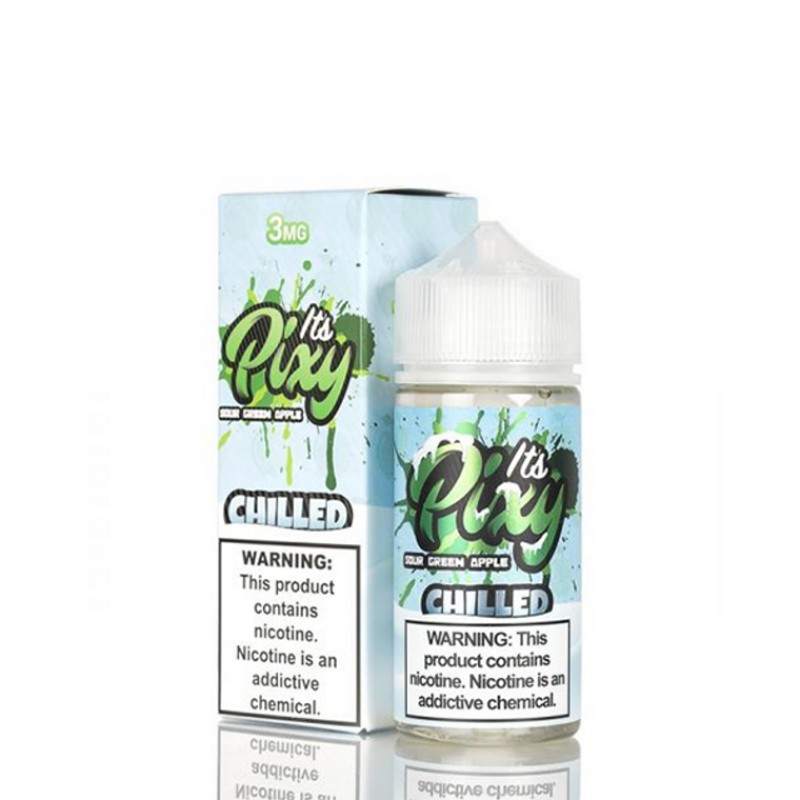 Sour Green Apple Chilled By It's Pixy E-Liquid