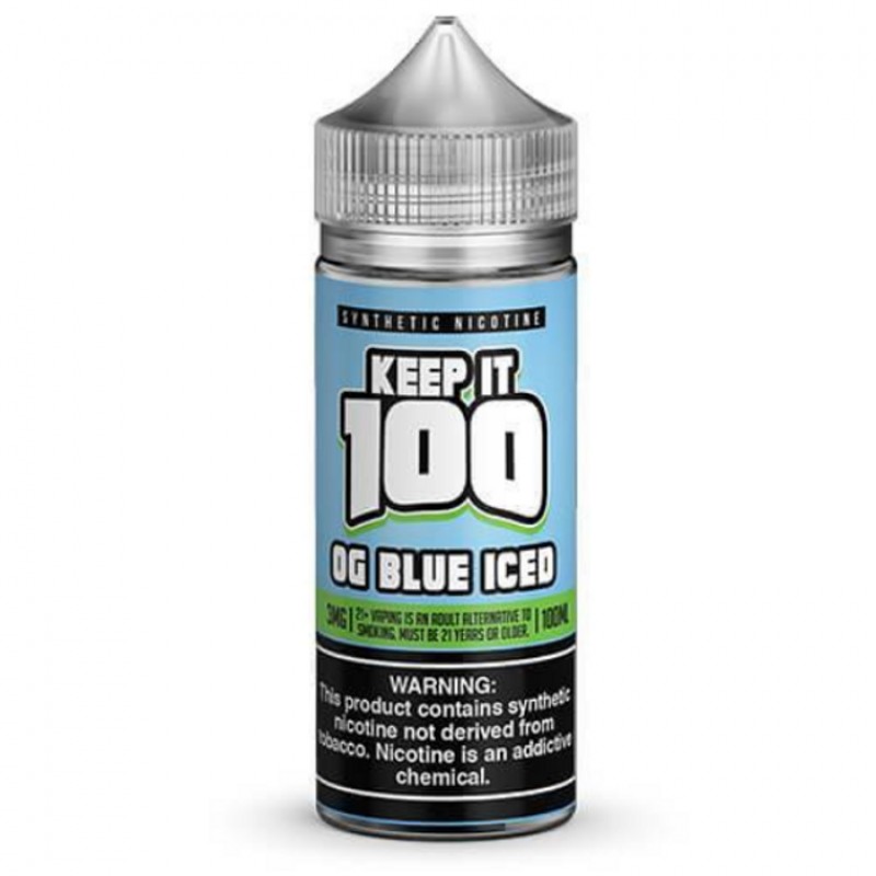Iced Blue by Keep It 100 Tobacco-Free Nicotine Series E-Liquid