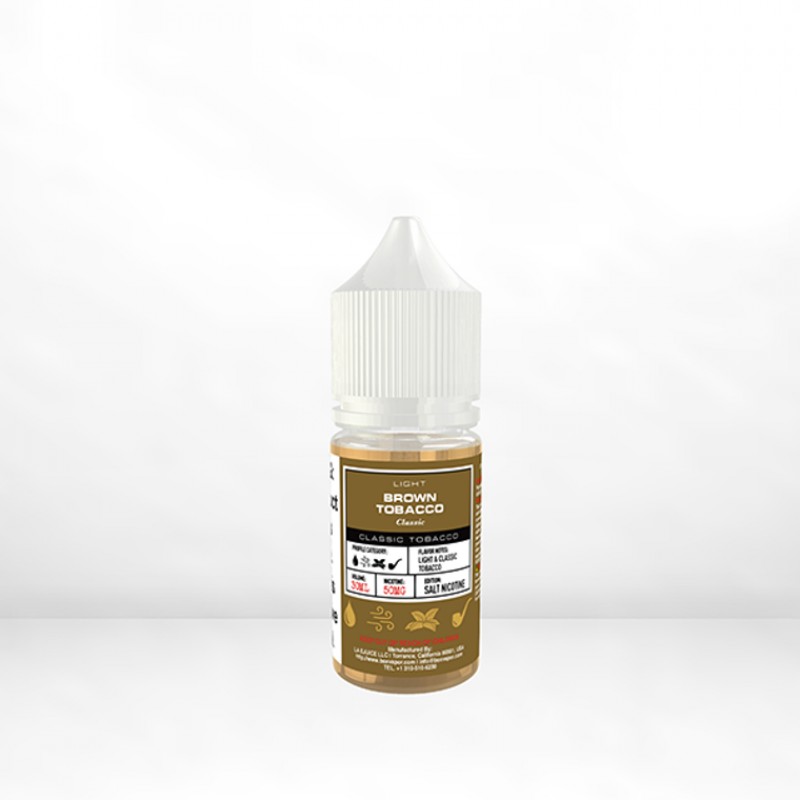 Light Classic Brown Tobacco by Glas BSX Salts TFN 30ml