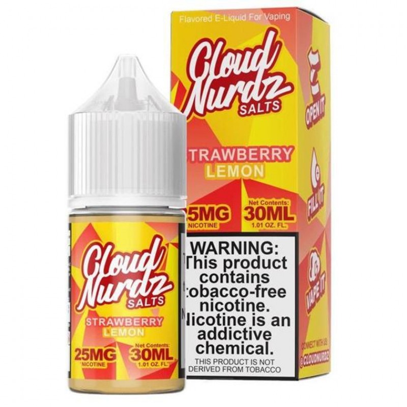 Strawberry Lemon by Cloud Nurdz TFN Salts E-Liquid