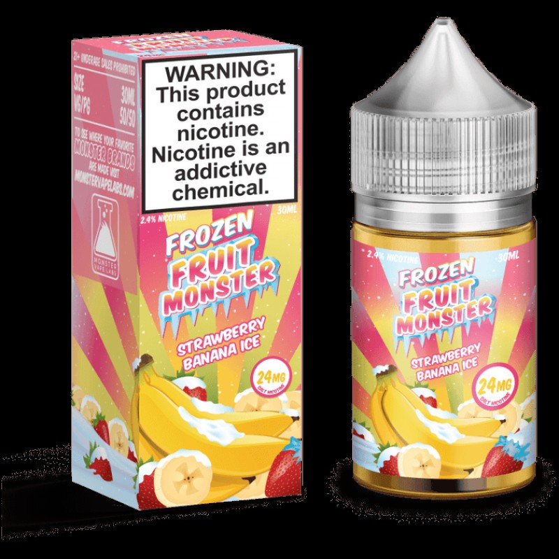 Strawberry Banana Ice by Jam Monster Salts Series E-Liquid