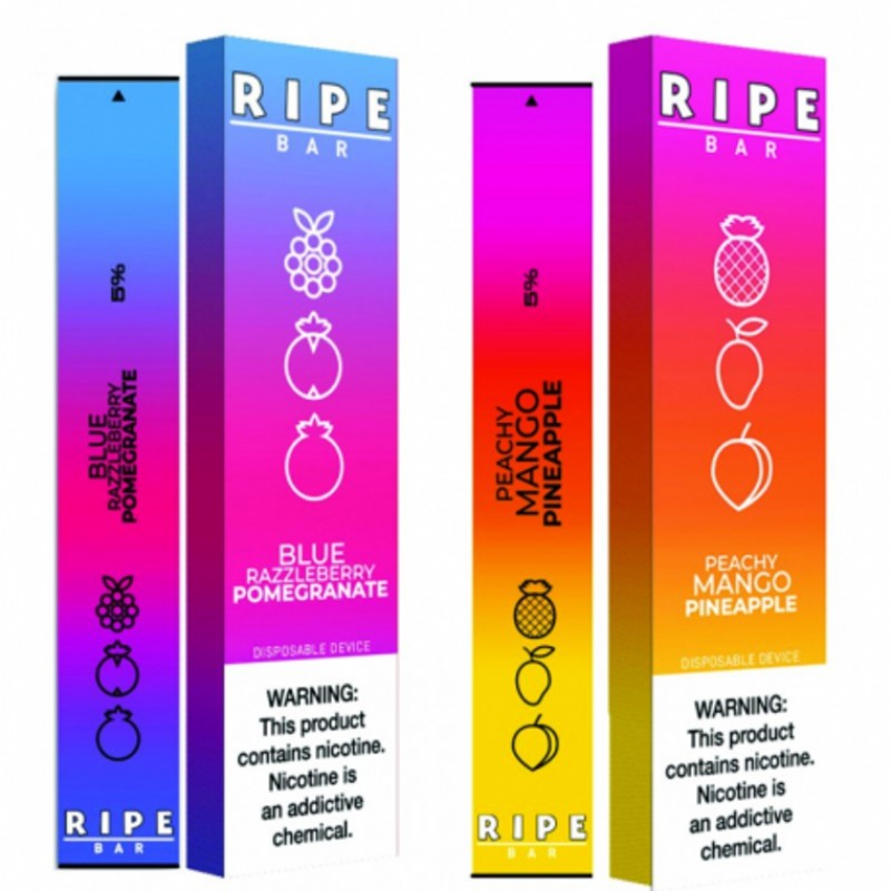 Vape 100 Ripe Bar Disposable E-Cigs | 300 Puffs