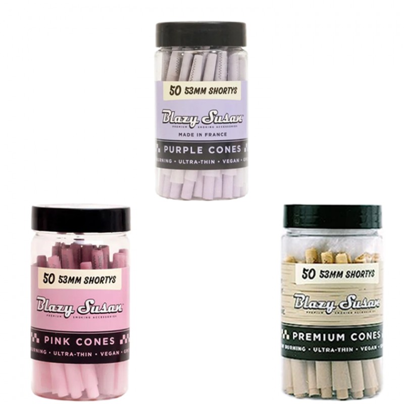 Blazy Susan Shortys 53mm Cones (50ct Jar) – Cones