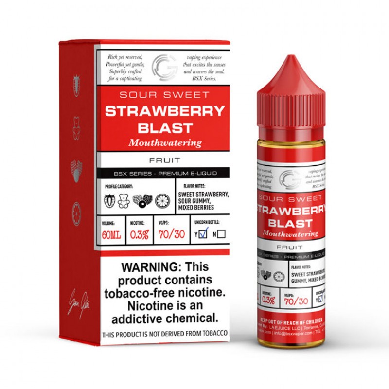 Strawberry Blast by GLAS BSX E-Liquid
